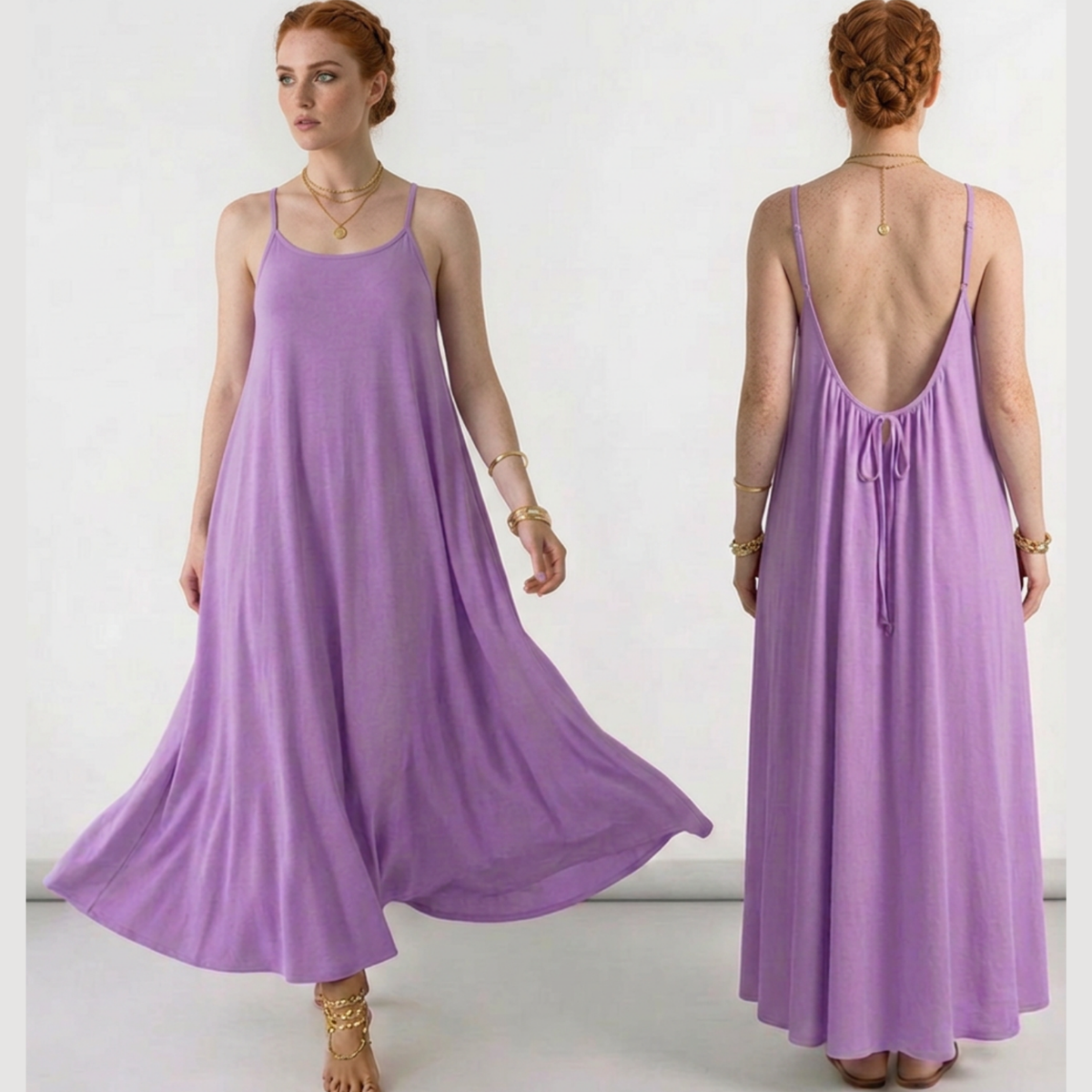 Backless Maxi Dress — Flatters Every Figure