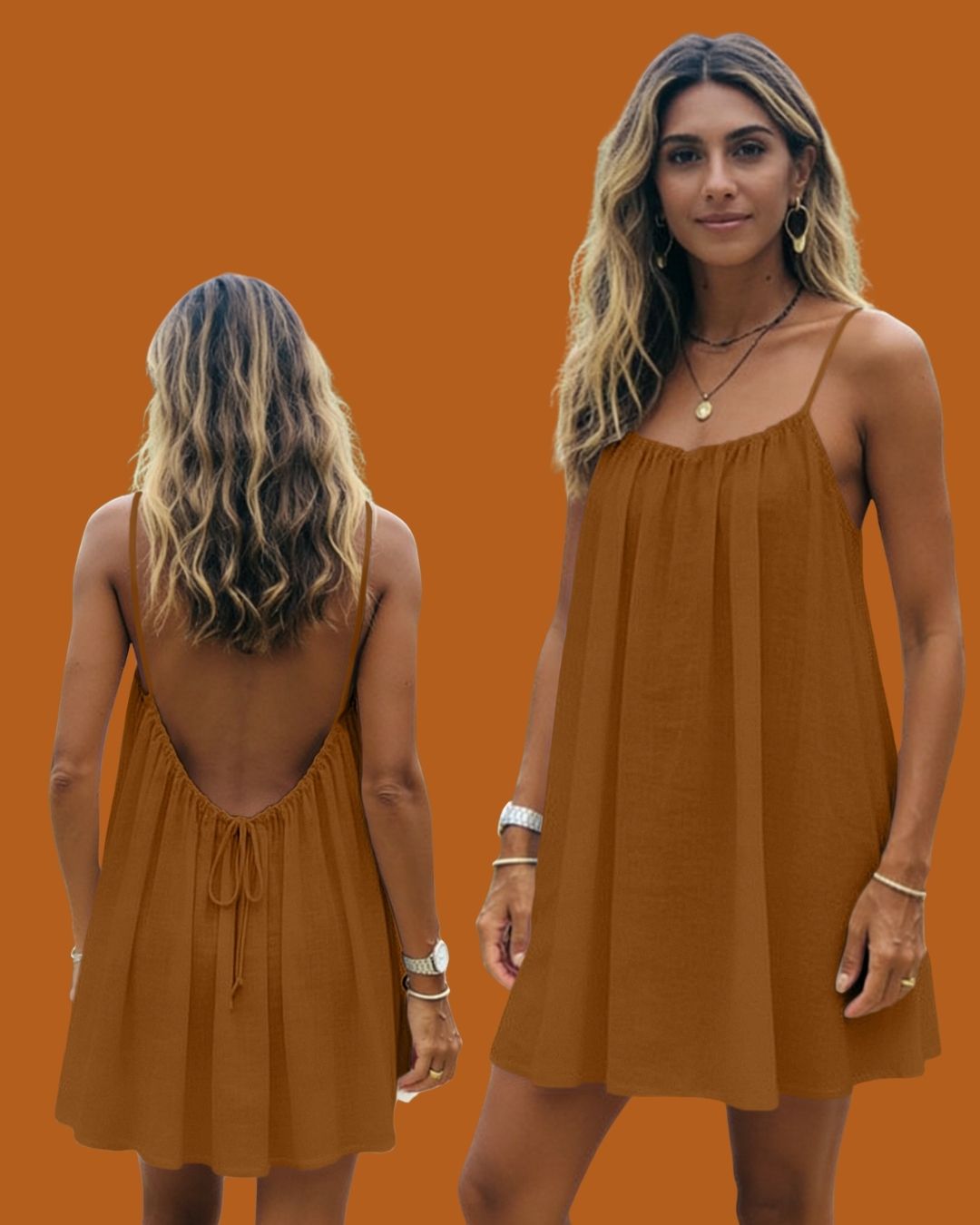 Backless Mini Dress