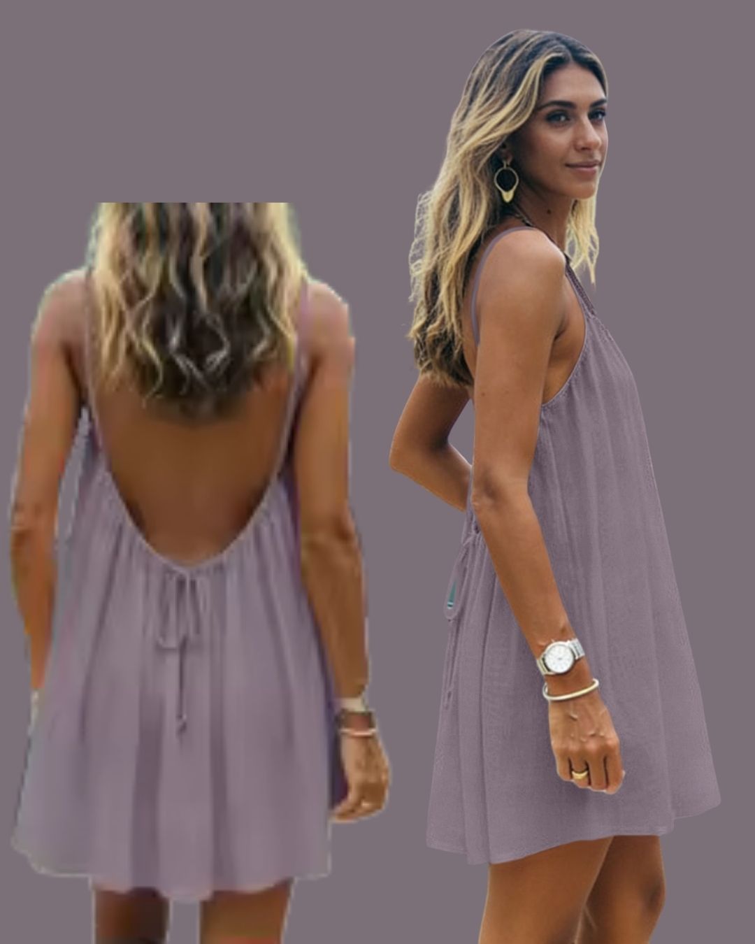 Backless Mini Dress