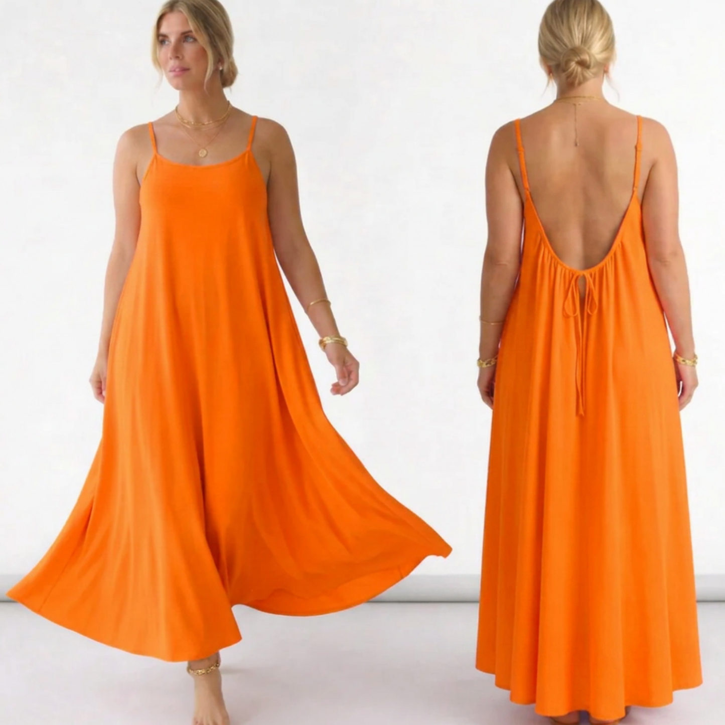 Everyday house dress that flatters every figure.